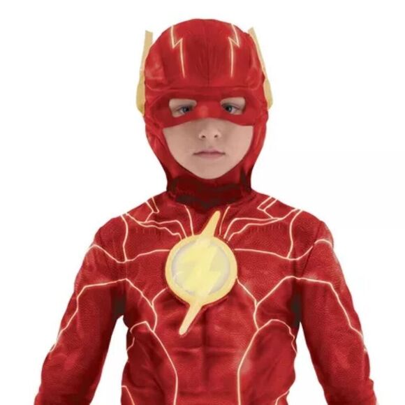 The Flash Kids Light Up Costume DC Studios Size Large 12-14 - Picture 3 of 11